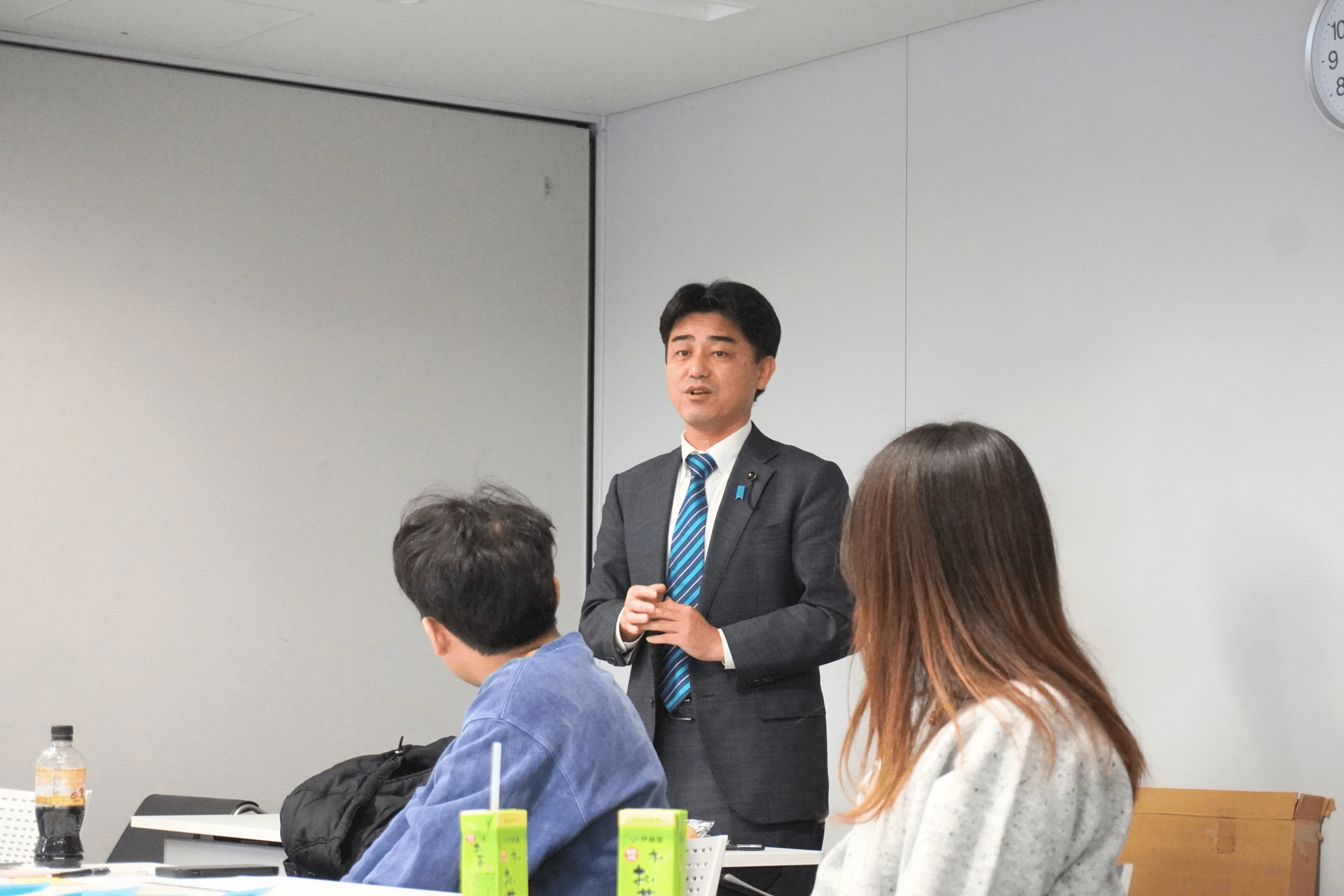 当日は視察のため広瀬さん（岐阜県議会議員）が会場に